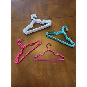 27 Pieces, Small Kids Multicolored Hangers For Small Children's Clothes Play